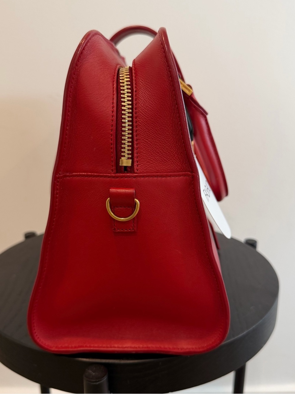 Saint Laurent Red Leather Cabas Le Monogramme Small Satchel / Crossbody - Picture 7 of 11